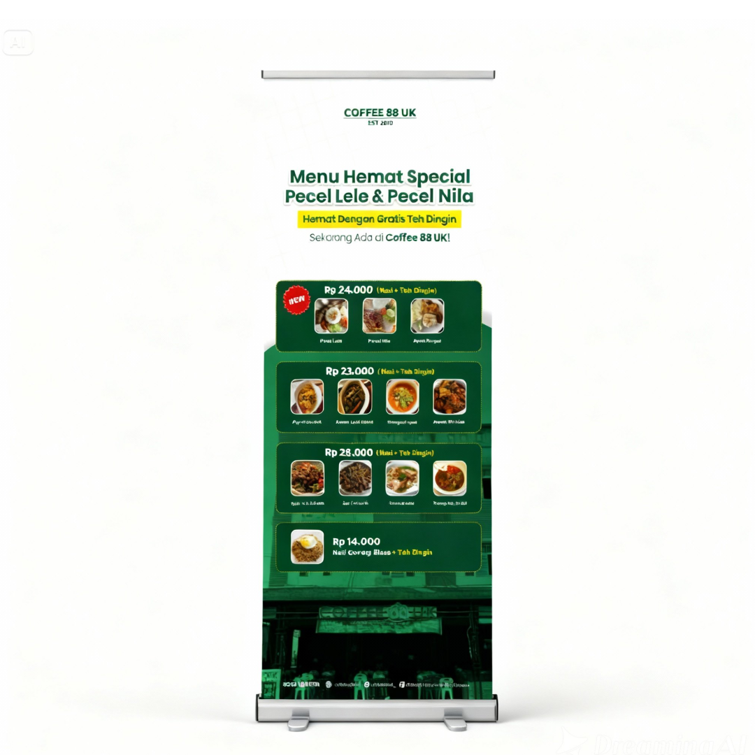 Banner New Menu & Promo Coffee 88 UK